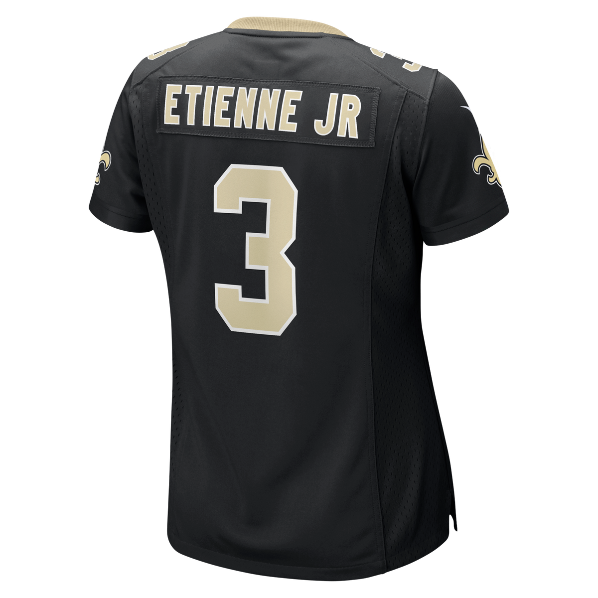 Women's New Orleans Saints Travis Etienne Jr Nike Black Team Game Jersey