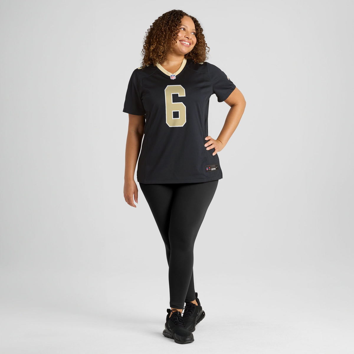 Women's New Orleans Saints Tyler Shough Nike Black Game Jersey