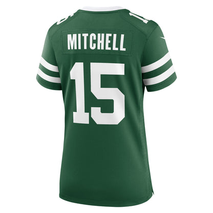 Women's New York Jets Adonai Mitchell Nike Legacy Green Team Game Jersey