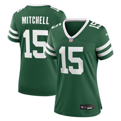 Women's New York Jets Adonai Mitchell Nike Legacy Green Team Game Jersey