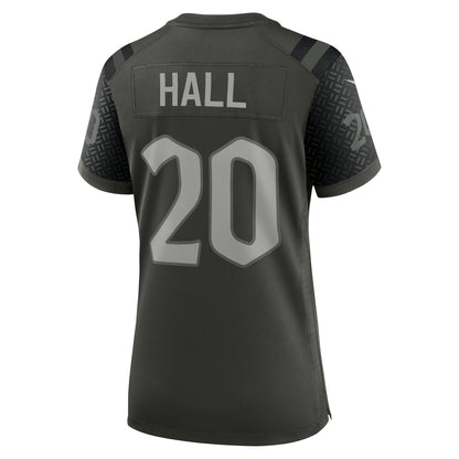 Women's New York Jets Breece Hall Nike Gotham Green 2025 Rivalries Collection Game Jersey