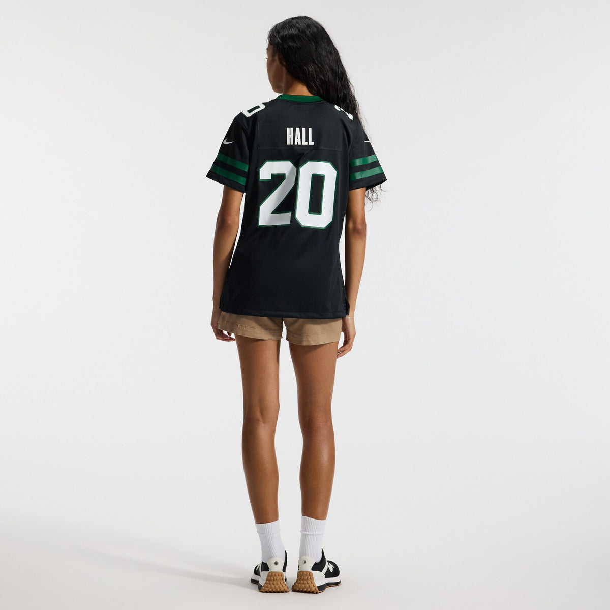 Women's New York Jets Breece Hall Nike Legacy Black Alternate Game Jersey