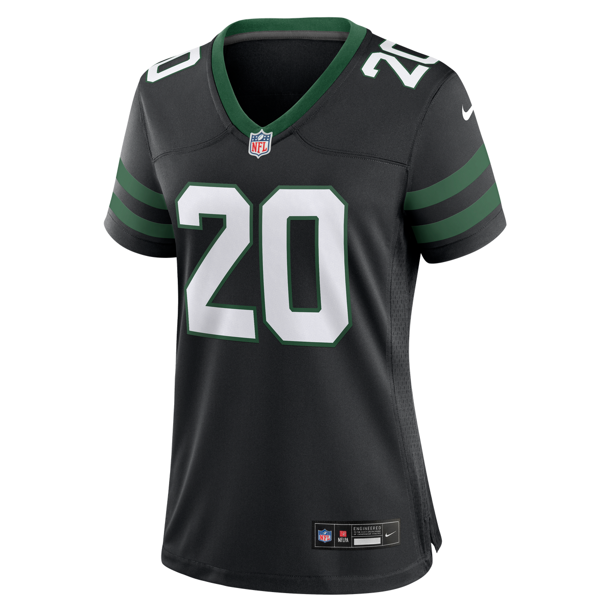 Women's New York Jets Breece Hall Nike Legacy Black Alternate Game Jersey