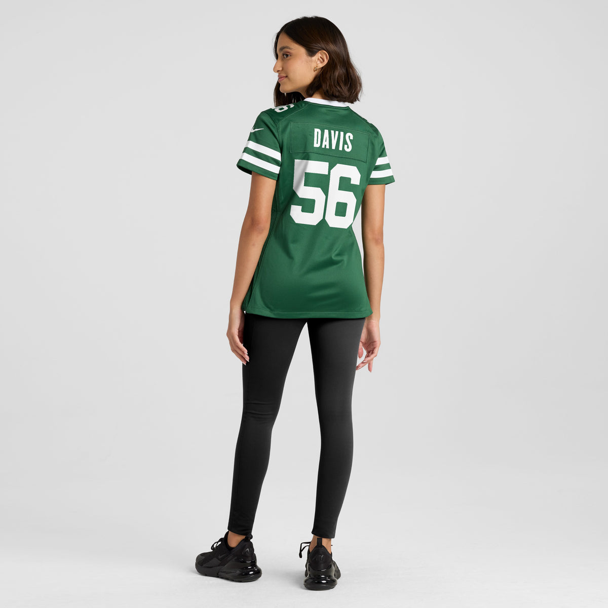 Women's New York Jets Demario Davis Nike Legacy Green Team Game Jersey