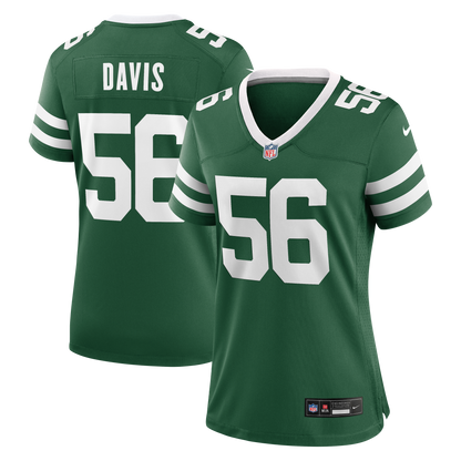 Women's New York Jets Demario Davis Nike Legacy Green Team Game Jersey