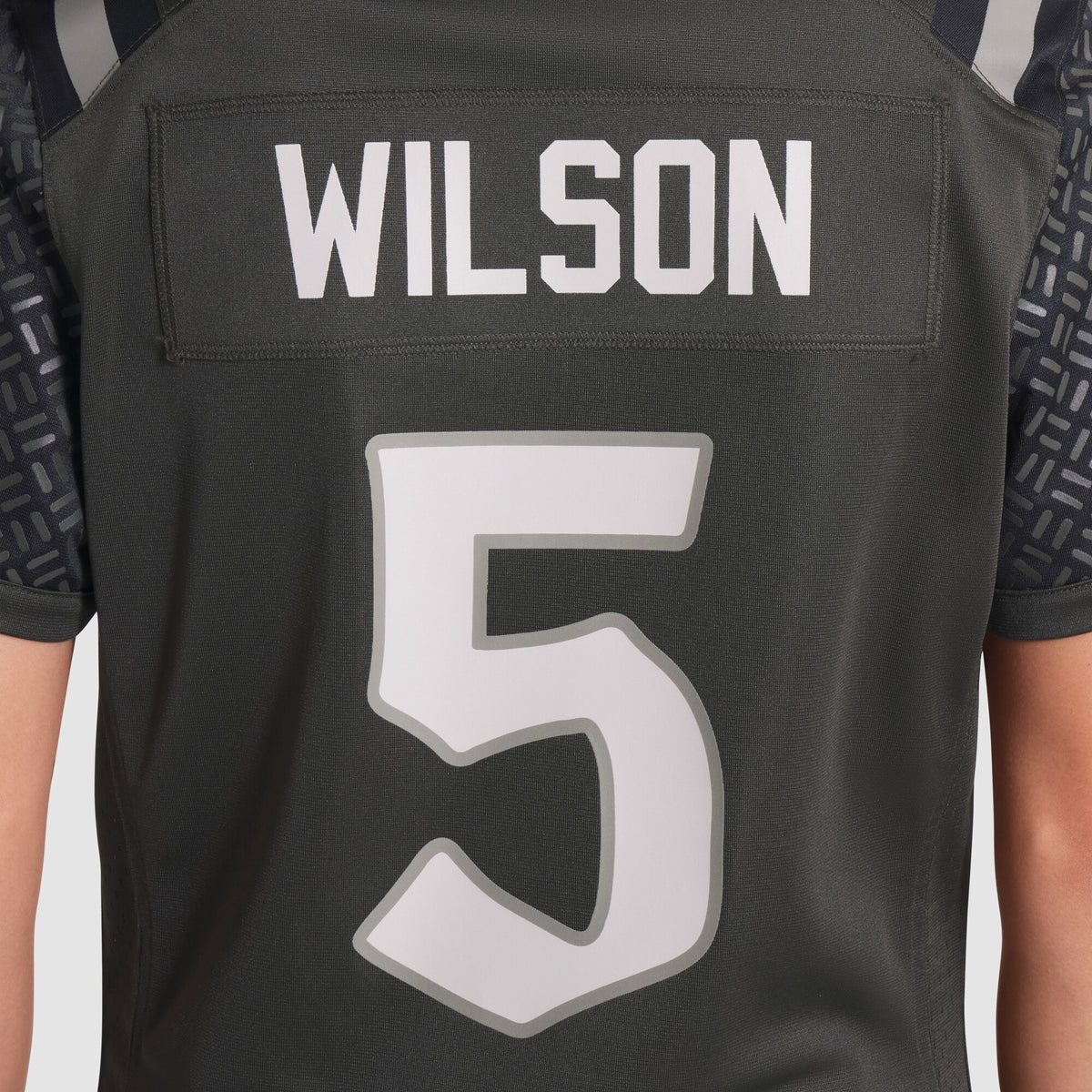 Women's New York Jets Garrett Wilson Nike Gotham Green 2025 Rivalries Collection Game Jersey