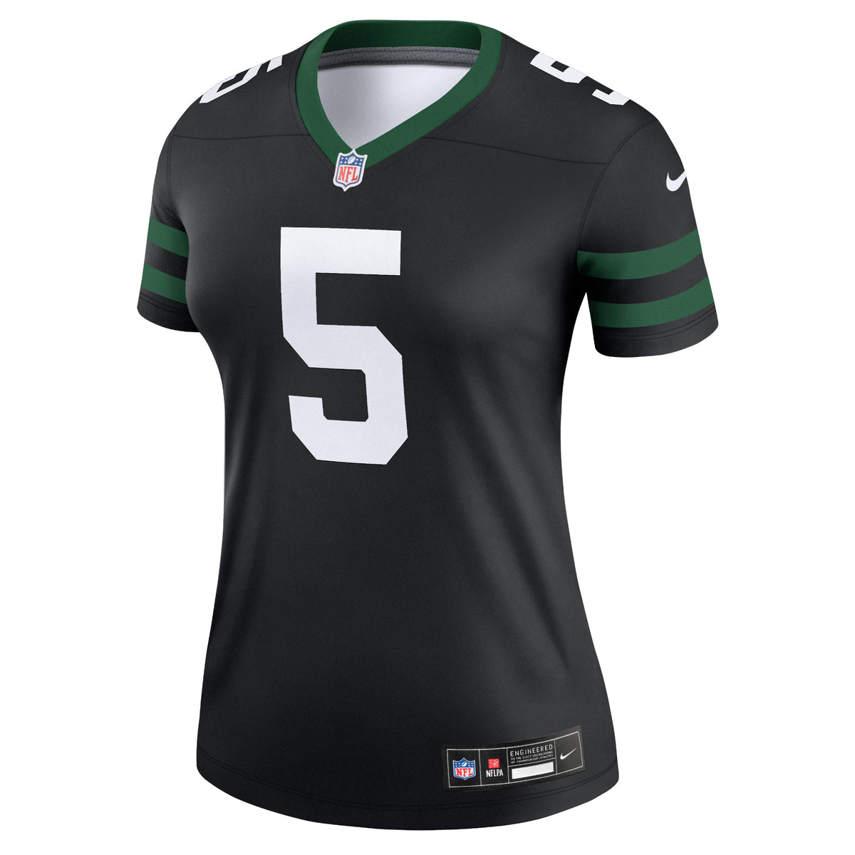 Women's New York Jets Garrett Wilson Nike Legacy Black Alternate Legend Player Performance Top