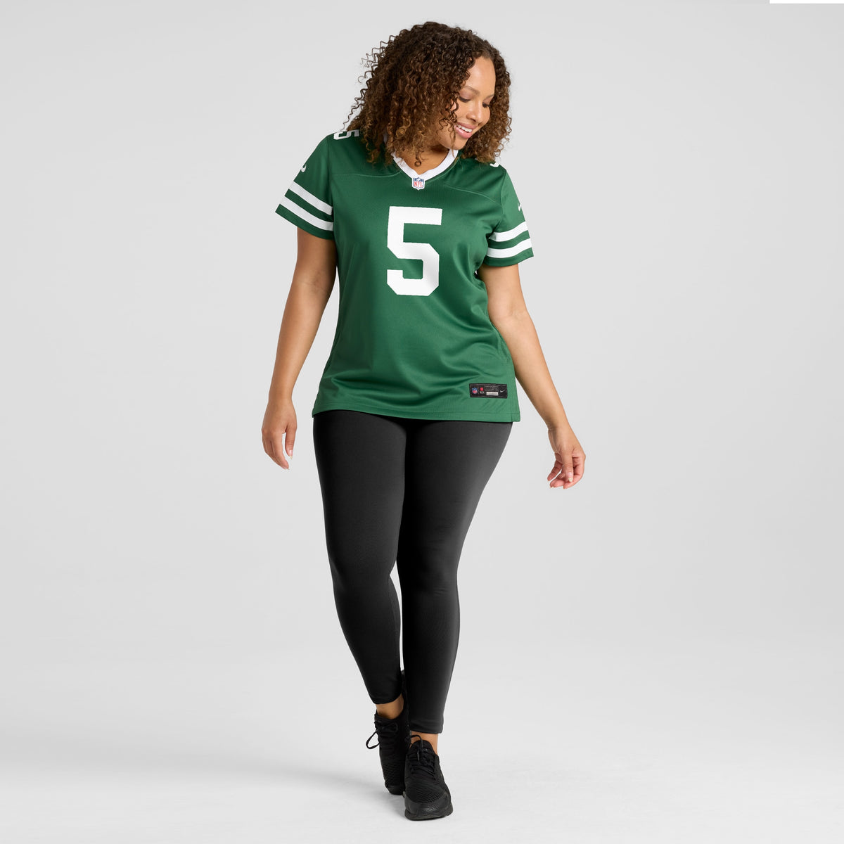 Women's New York Jets Garrett Wilson Nike Legacy Green Game Jersey