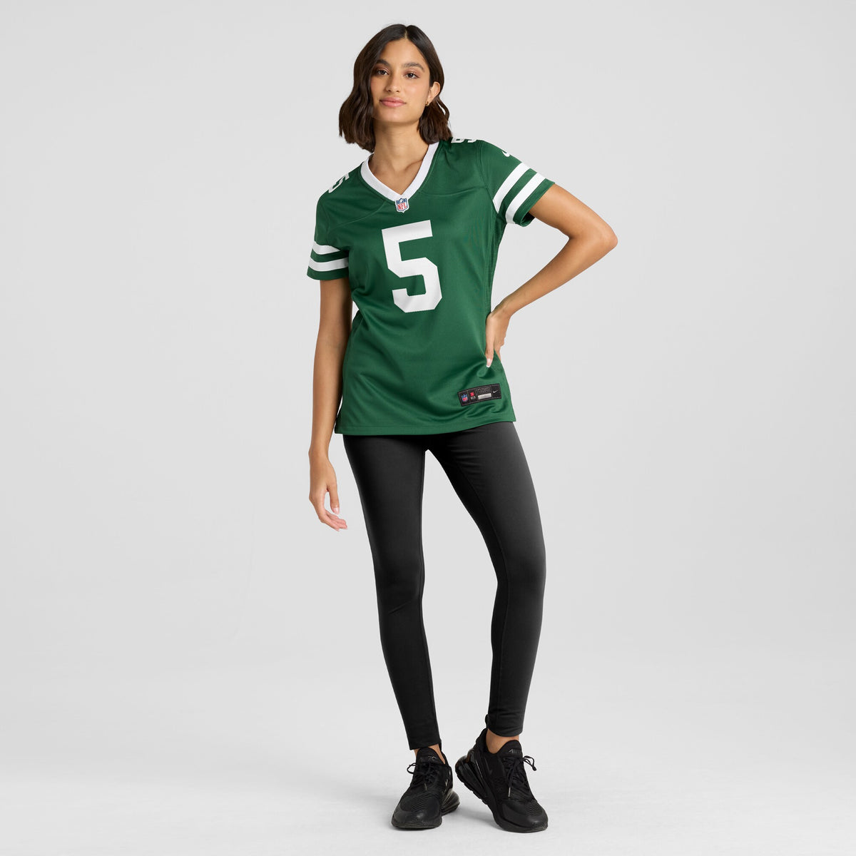 Women's New York Jets Garrett Wilson Nike Legacy Green Game Jersey