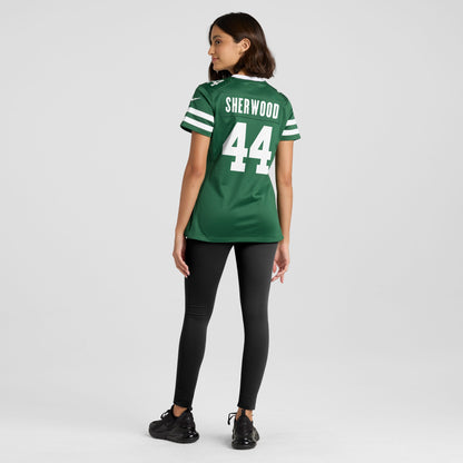 Women's New York Jets Jamien Sherwood Nike Legacy Green Game Jersey