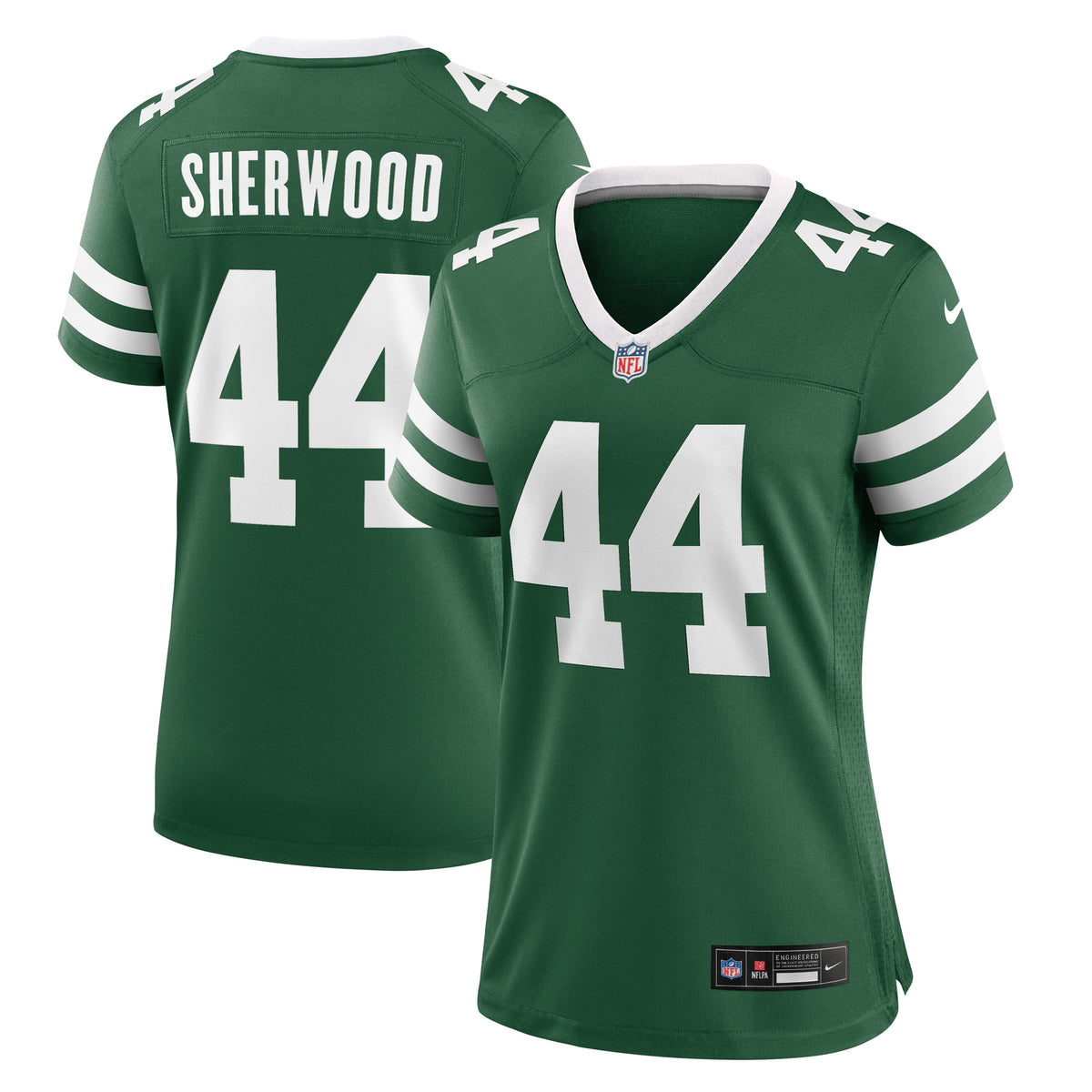 Women's New York Jets Jamien Sherwood Nike Legacy Green Game Jersey