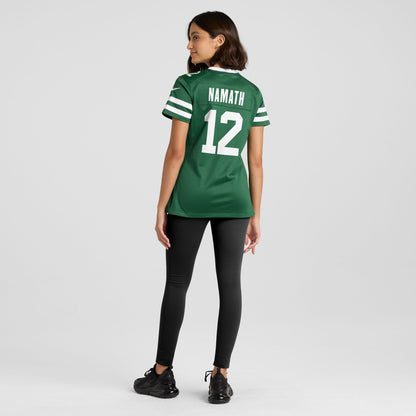Women's New York Jets Joe Namath Nike Legacy Green Retired Player Game Jersey