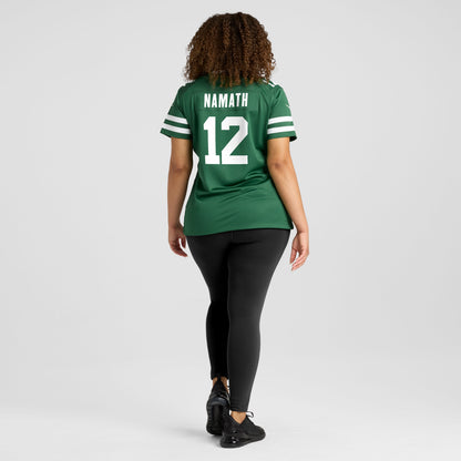 Women's New York Jets Joe Namath Nike Legacy Green Retired Player Game Jersey