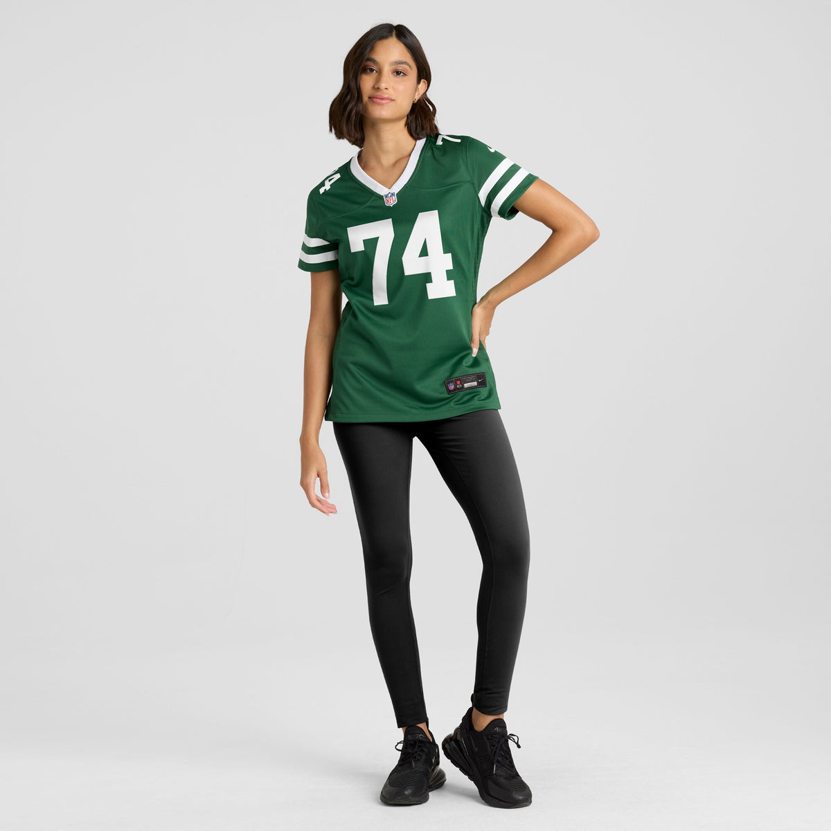 Women's New York Jets Olu Fashanu Nike Legacy Green Game Jersey