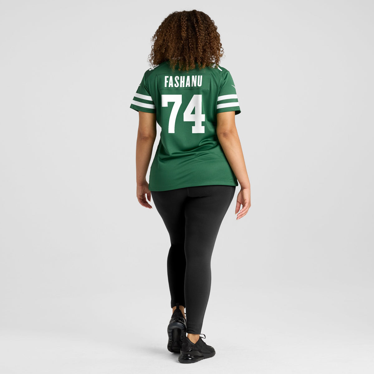 Women's New York Jets Olu Fashanu Nike Legacy Green Game Jersey
