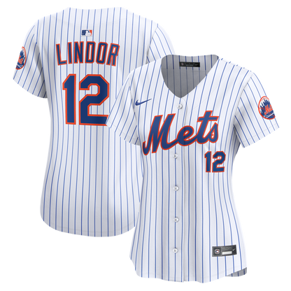 Women's New York Mets Francisco Lindor Nike White Home Limited Jersey