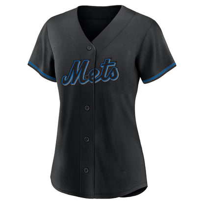 Women's New York Mets Juan Soto Profile Black Plus Size Player Name & Number Fashion Jersey
