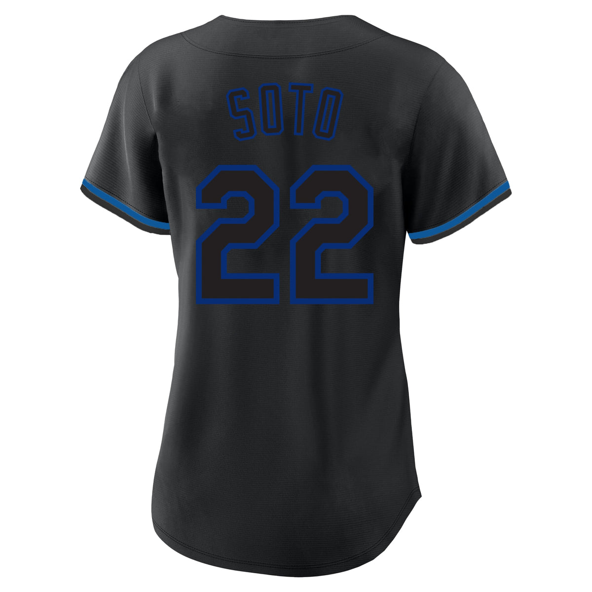 Women's New York Mets Juan Soto Profile Black Plus Size Player Name & Number Fashion Jersey