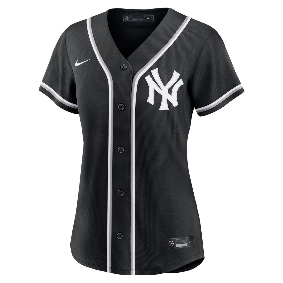 Women's New York Yankees Nike Fashion Replica Black Out Jersey