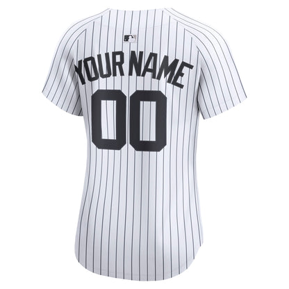 Women's New York Yankees Nike White Home Limited Custom Jersey