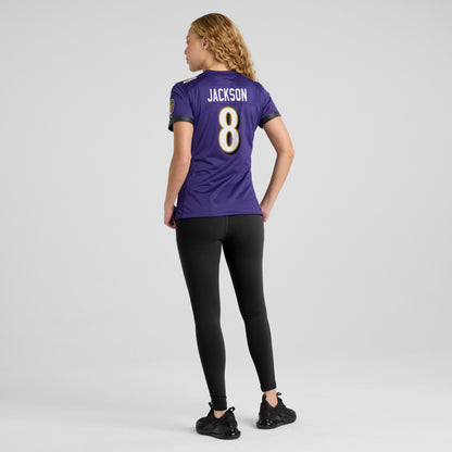 Women's Nike Lamar Jackson Purple Baltimore Ravens Game Jersey