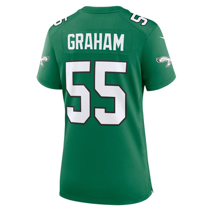 Women's Philadelphia Eagles Brandon Graham Nike Kelly Green Alternate Game Jersey