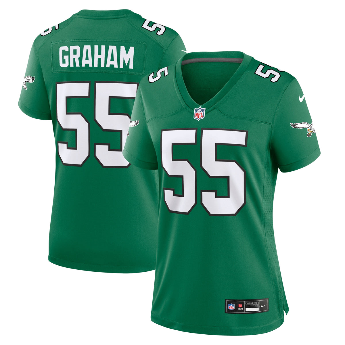 Women's Philadelphia Eagles Brandon Graham Nike Kelly Green Alternate Game Jersey