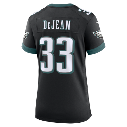 Women's Philadelphia Eagles Cooper DeJean Nike Black Alternate Game Jersey