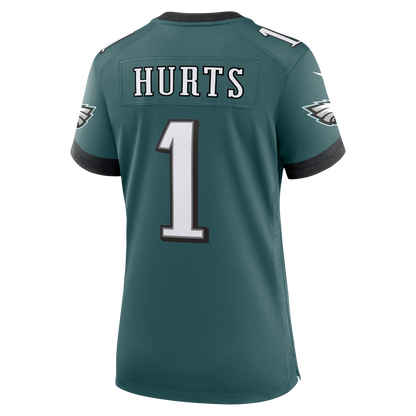 Women's Philadelphia Eagles Jalen Hurts Nike Midnight Green Team Game Jersey