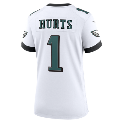 Women's Philadelphia Eagles Jalen Hurts Nike White Game Jersey
