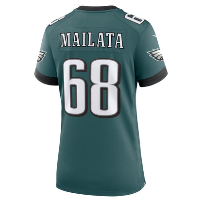Women's Philadelphia Eagles Jordan Mailata Nike Midnight Green Team Game Jersey