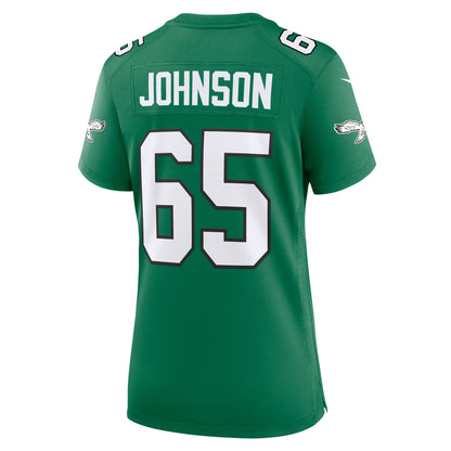 Women's Philadelphia Eagles Lane Johnson Nike Kelly Green Alternate Game Jersey