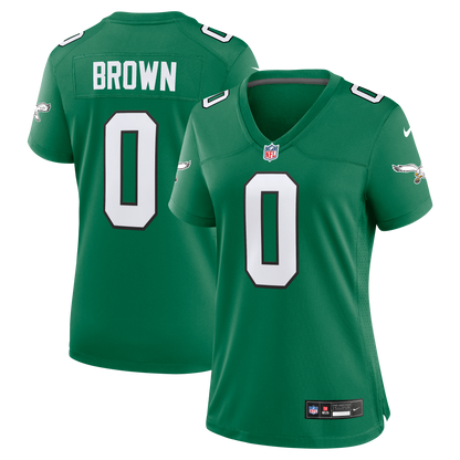Women's Philadelphia Eagles Marquise Brown Nike Kelly Green Alternate Game Jersey