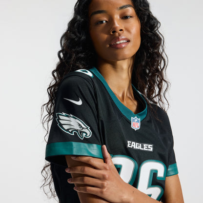 Women's Philadelphia Eagles Saquon Barkley Nike Black Alternate Game Jersey