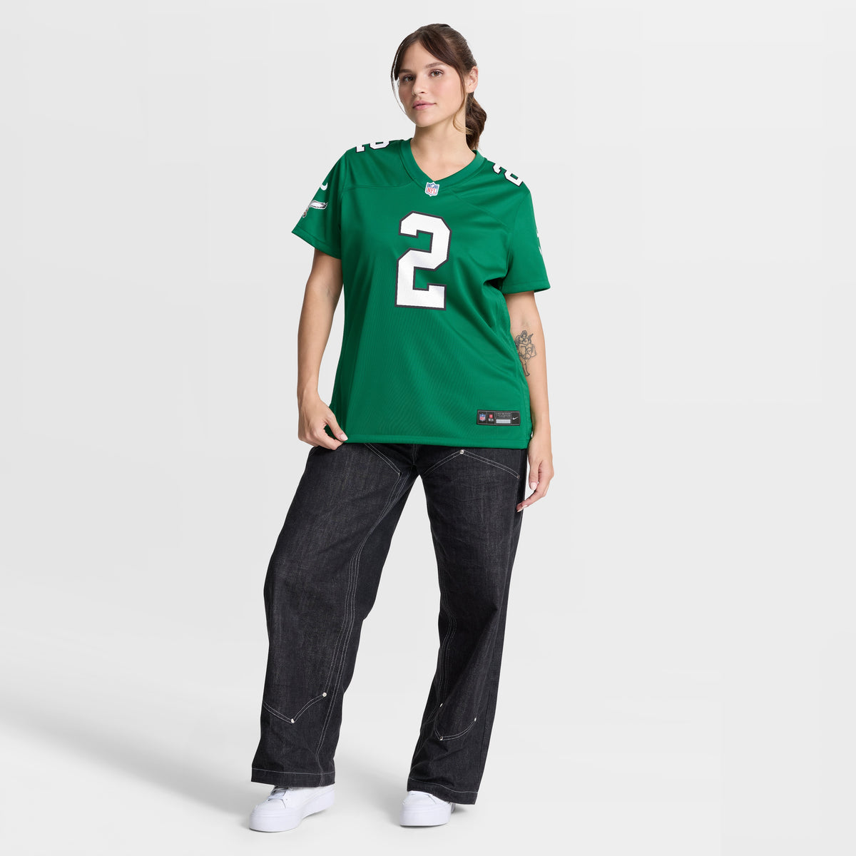 Women's Philadelphia Eagles Tariq Woolen Nike Kelly Green Alternate Game Jersey