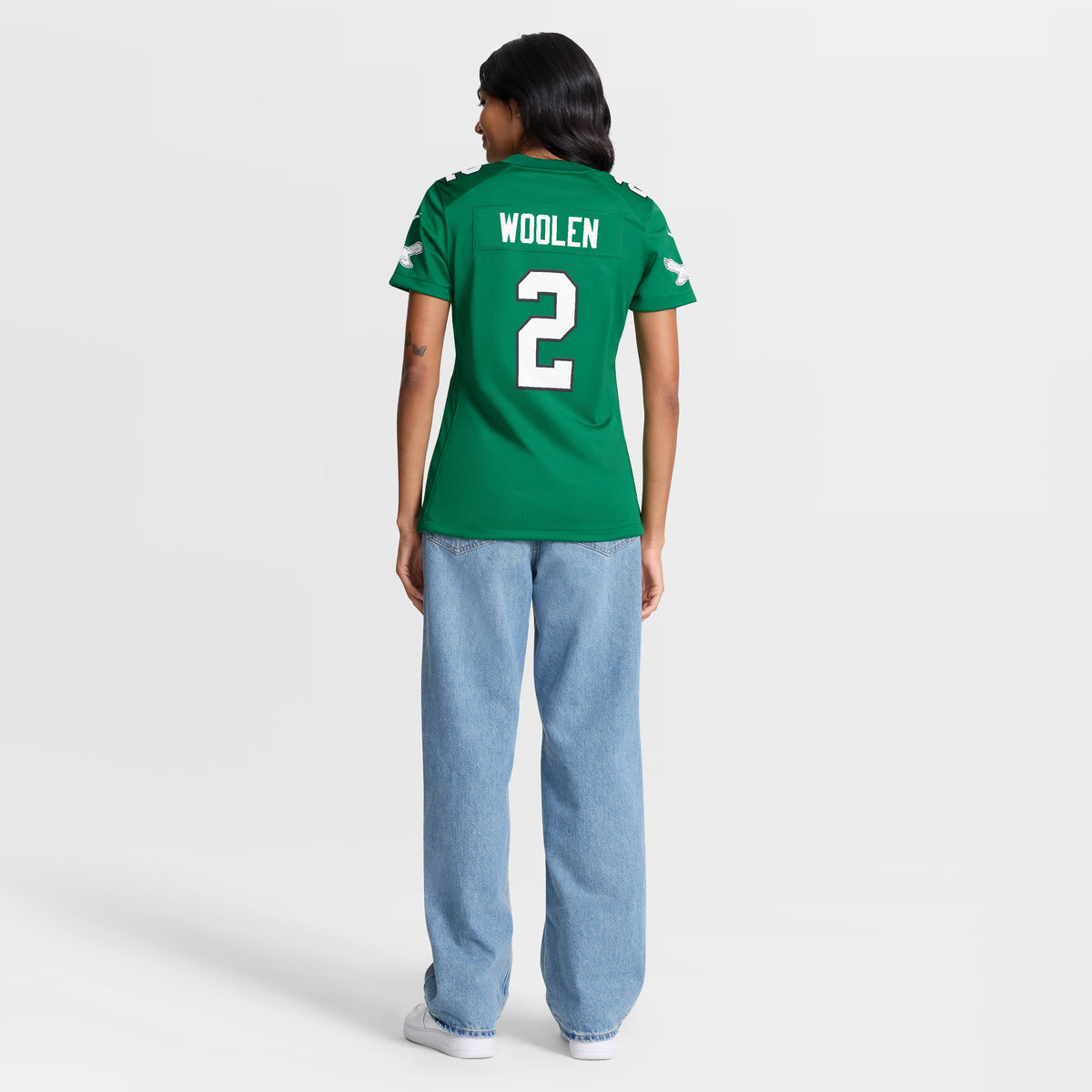 Women's Philadelphia Eagles Tariq Woolen Nike Kelly Green Alternate Game Jersey