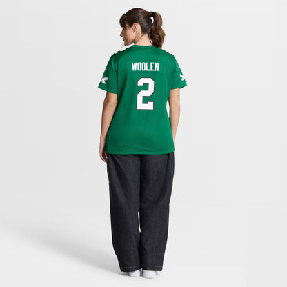 Women's Philadelphia Eagles Tariq Woolen Nike Kelly Green Alternate Game Jersey
