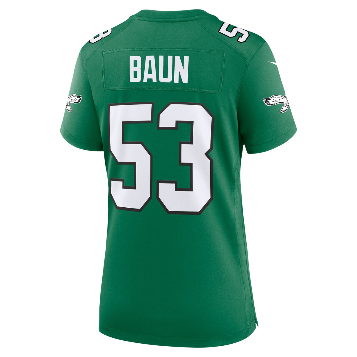 Women's Philadelphia Eagles Zack Baun Nike Kelly Green Alternate Game Jersey