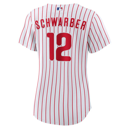Women's Philadelphia Phillies Kyle Schwarber Nike White Home Replica Jersey