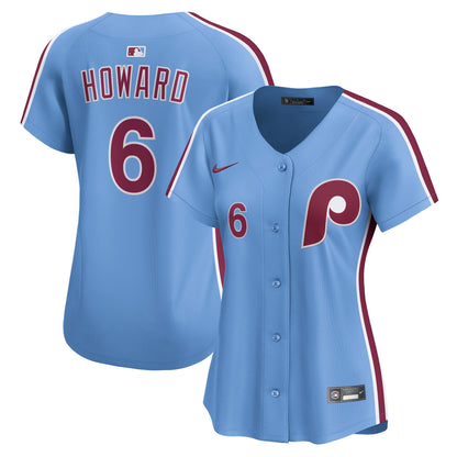 Women's Philadelphia Phillies Ryan Howard Nike Light Blue Alternate Limited Jersey