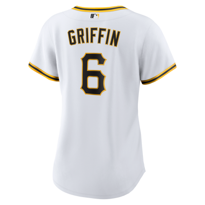 Women's Pittsburgh Pirates Konnor Griffin Nike White Home Replica Jersey