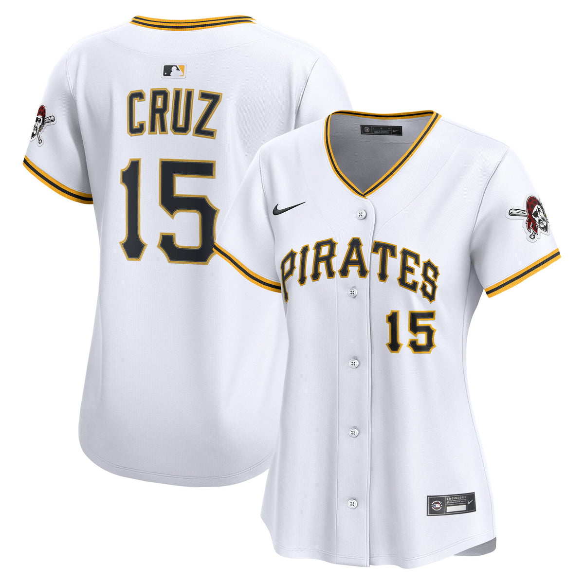 Women's Pittsburgh Pirates Oneil Cruz Nike White Home Limited Player Jersey