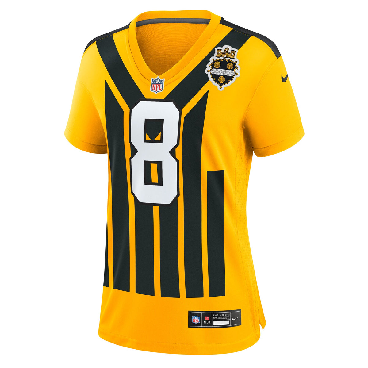 Women's Pittsburgh Steelers Aaron Rodgers Nike Gold Alternate 1933 Throwback Game Jersey