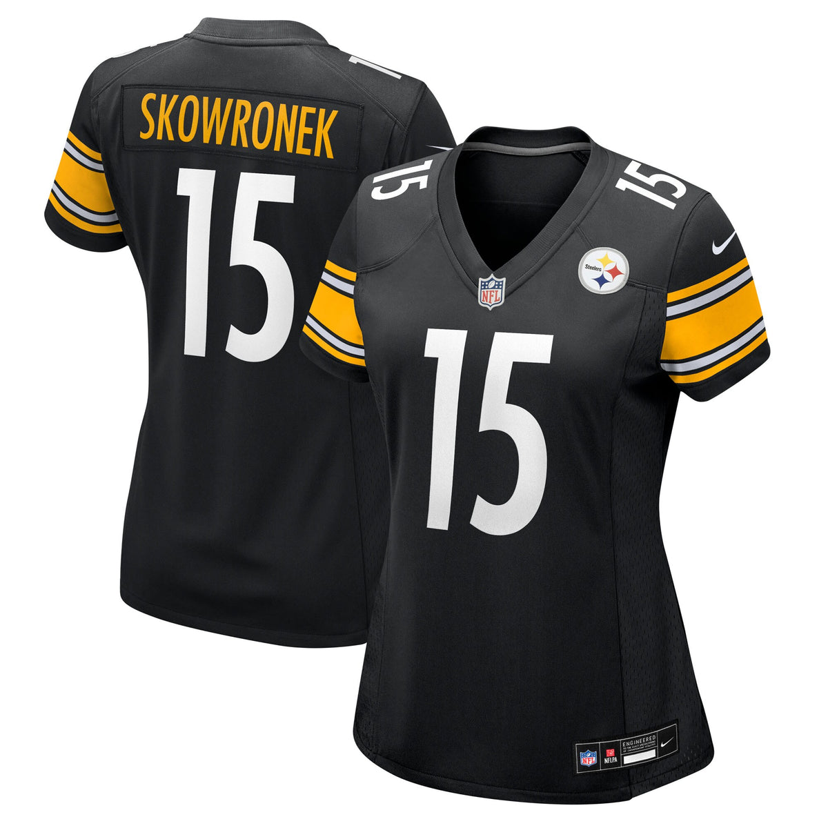 Women's Pittsburgh Steelers Ben Skowronek Nike Black Team Game Jersey
