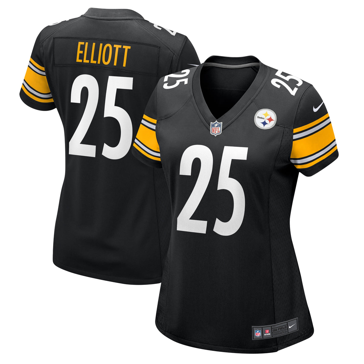 Women's Pittsburgh Steelers DeShon Elliott Nike Black Team Game Jersey