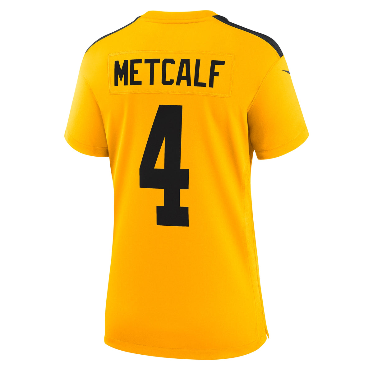 Women's Pittsburgh Steelers DK Metcalf Nike Gold Alternate 1933 Throwback Game Jersey