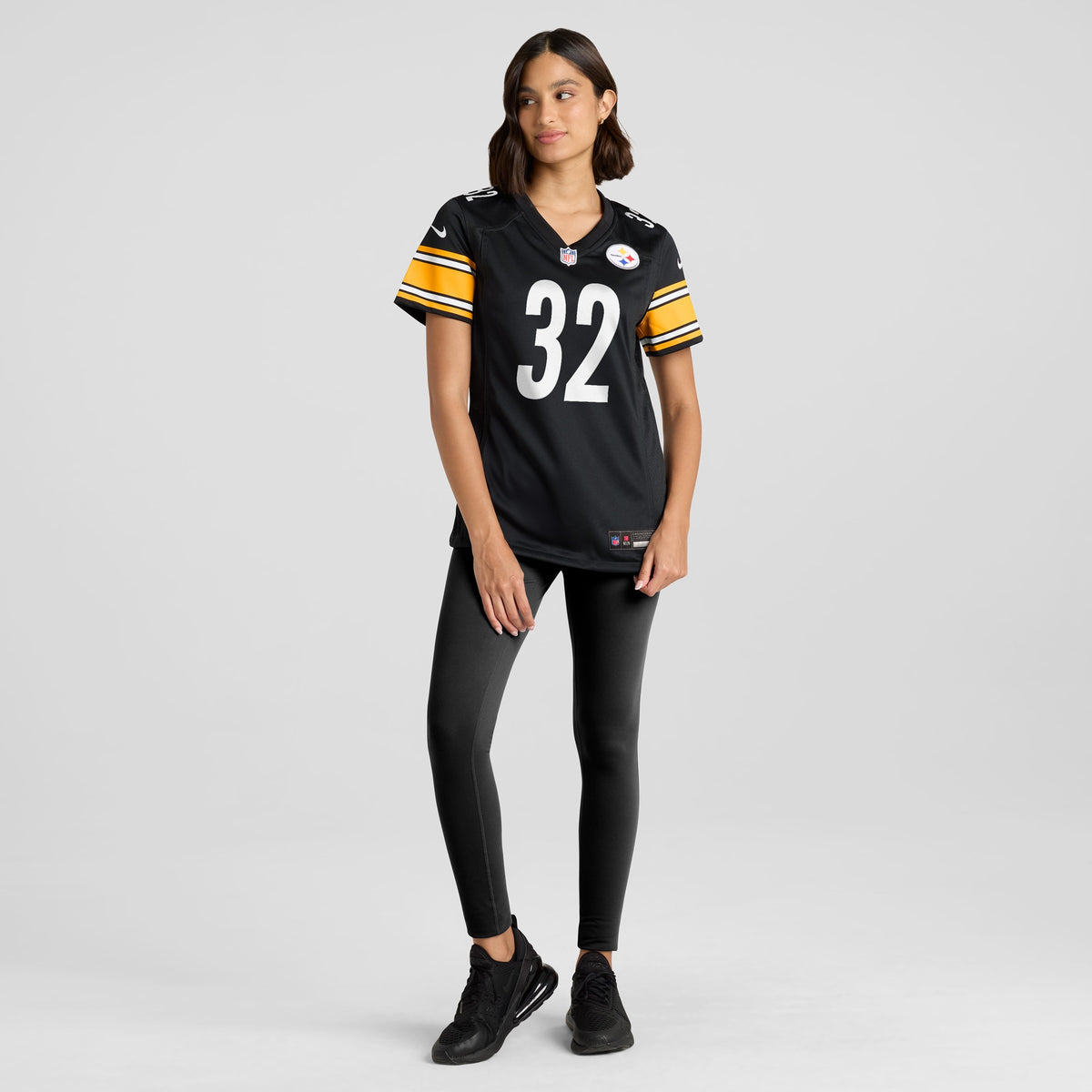 Women's Pittsburgh Steelers Franco Harris Nike Black Game Retired Player Jersey