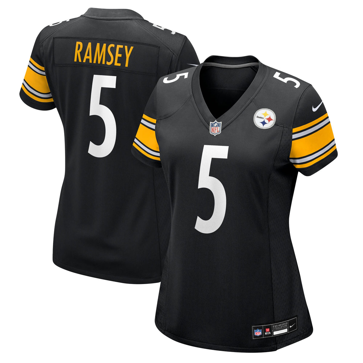 Women's Pittsburgh Steelers Jalen Ramsey Nike Black Team Game Jersey