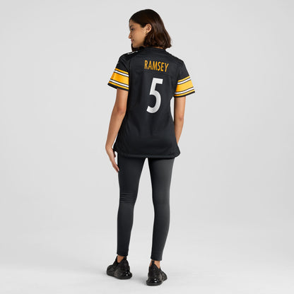Women's Pittsburgh Steelers Jalen Ramsey Nike Black Team Game Jersey