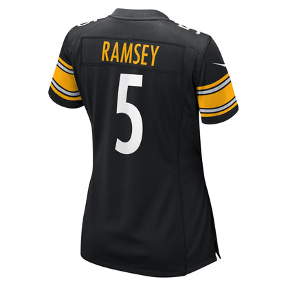Women's Pittsburgh Steelers Jalen Ramsey Nike Black Team Game Jersey